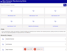 Tablet Screenshot of micropulveriser.in